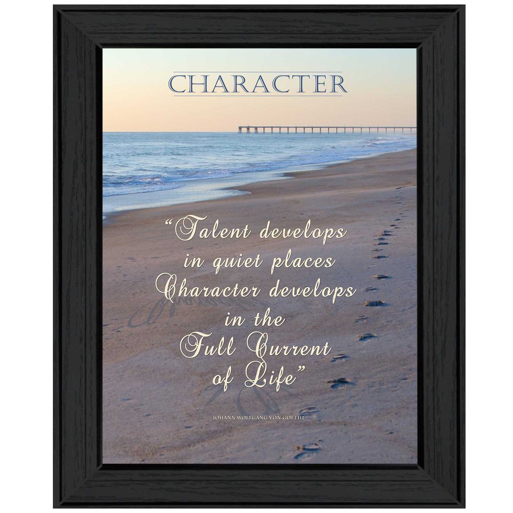 Character 3 Black Framed Print Wall Art HomeRoots