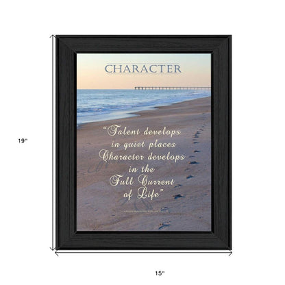 Character 3 Black Framed Print Wall Art HomeRoots