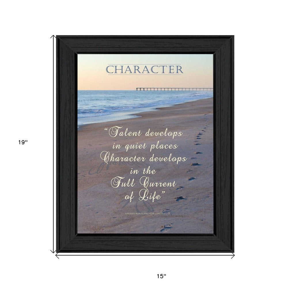 Character 3 Black Framed Print Wall Art HomeRoots