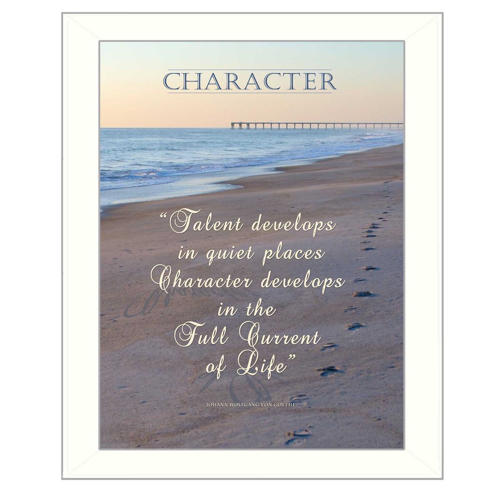 Character 4 White Framed Print Wall Art HomeRoots