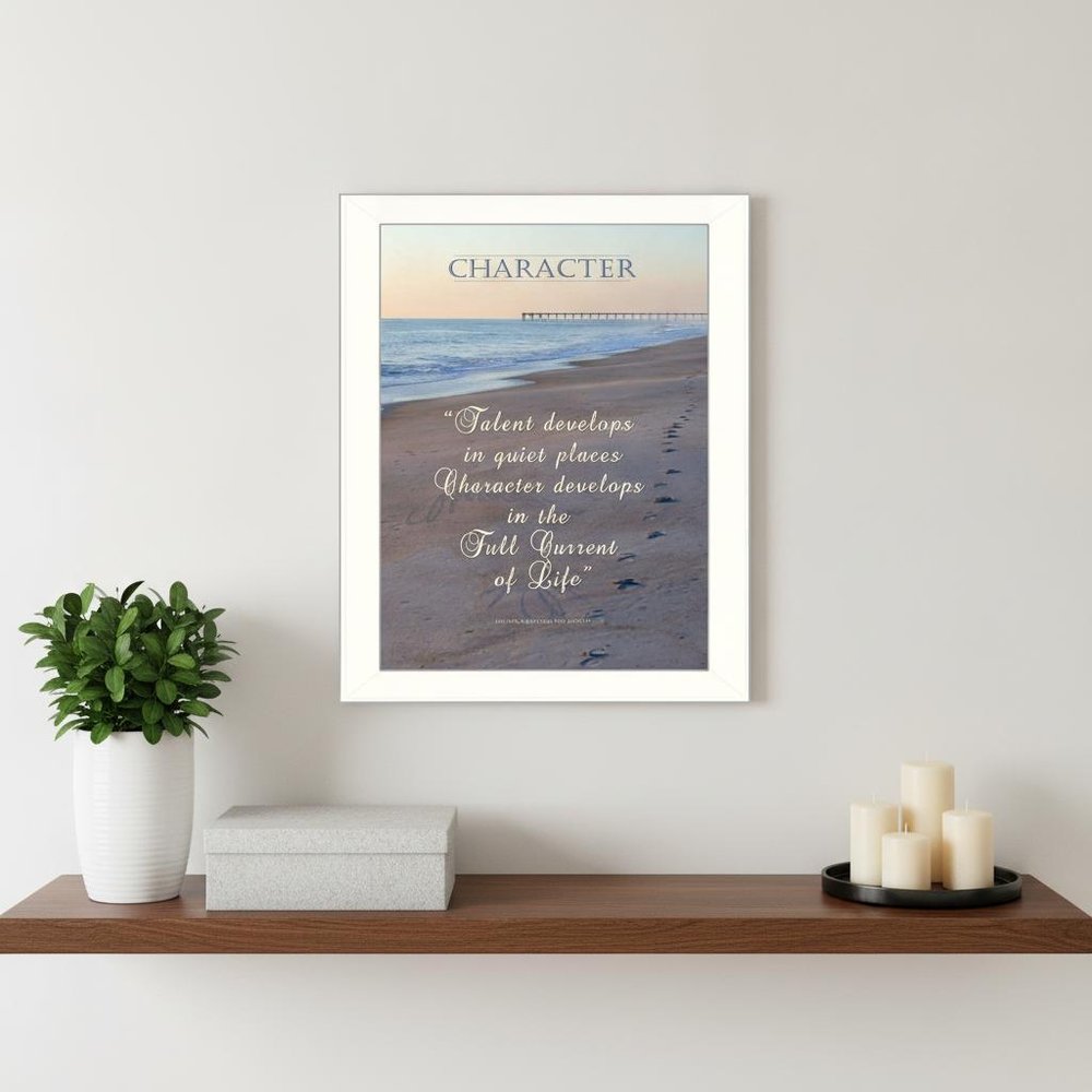 Character 4 White Framed Print Wall Art HomeRoots
