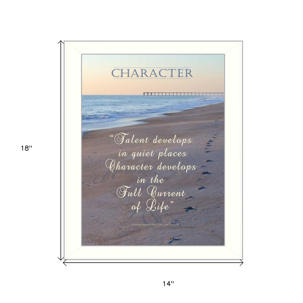 Character 4 White Framed Print Wall Art HomeRoots