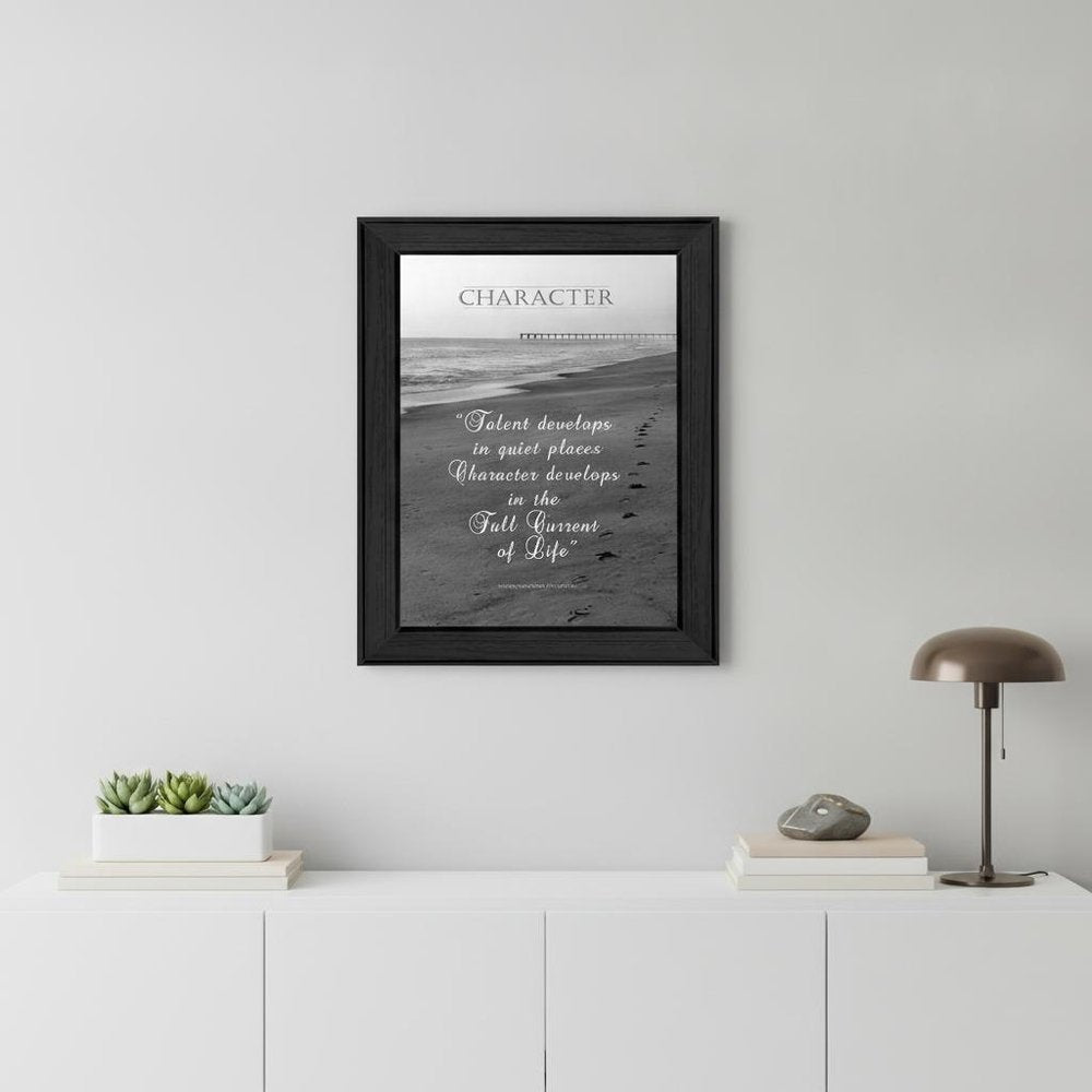 Character 5 Black Framed Print Wall Art HomeRoots