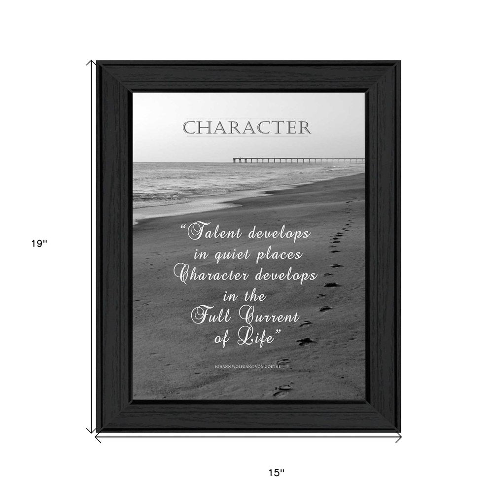 Character 5 Black Framed Print Wall Art HomeRoots