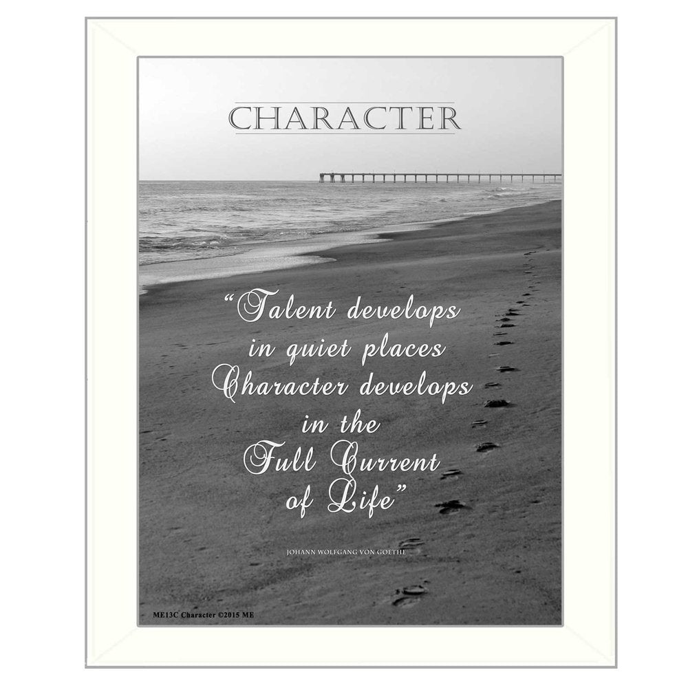 Character 6 White Framed Print Wall Art HomeRoots