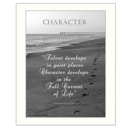 Character 6 White Framed Print Wall Art HomeRoots