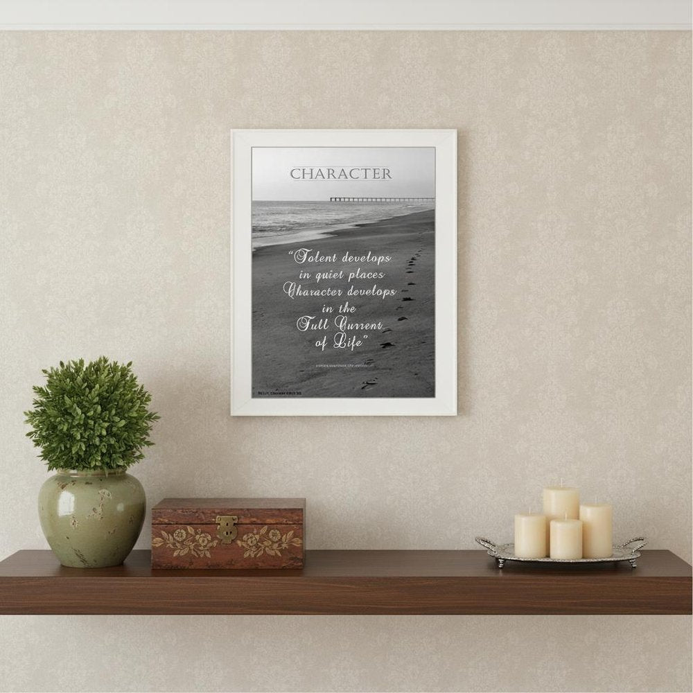 Character 6 White Framed Print Wall Art HomeRoots