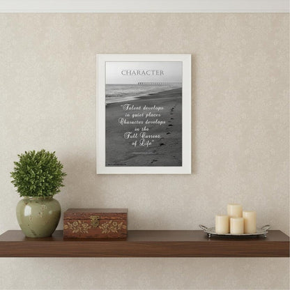 Character 6 White Framed Print Wall Art HomeRoots