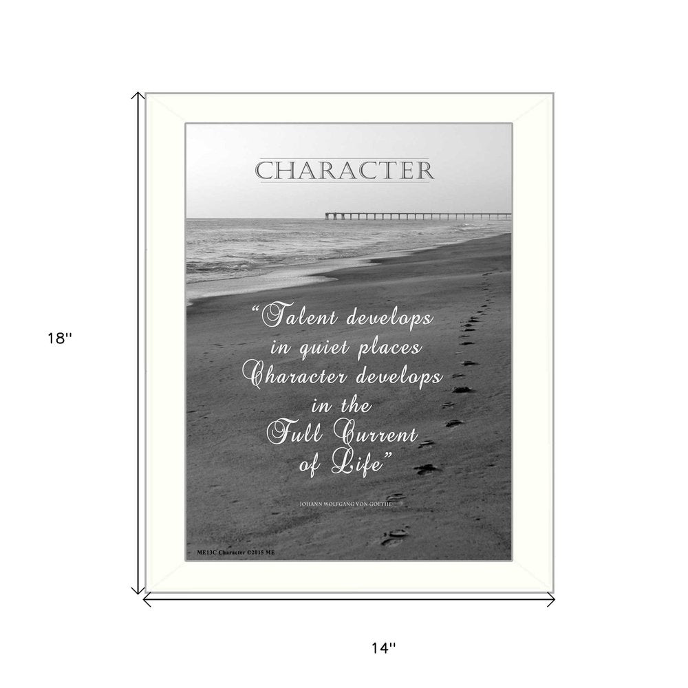 Character 6 White Framed Print Wall Art HomeRoots