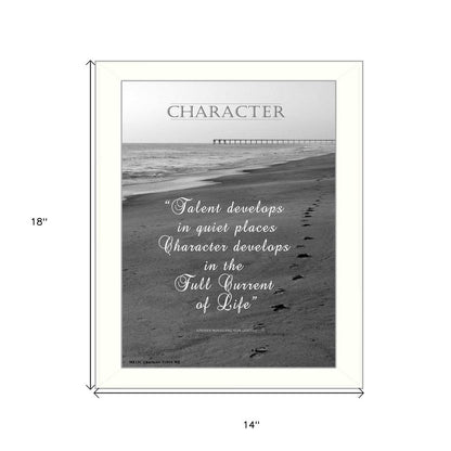 Character 6 White Framed Print Wall Art HomeRoots