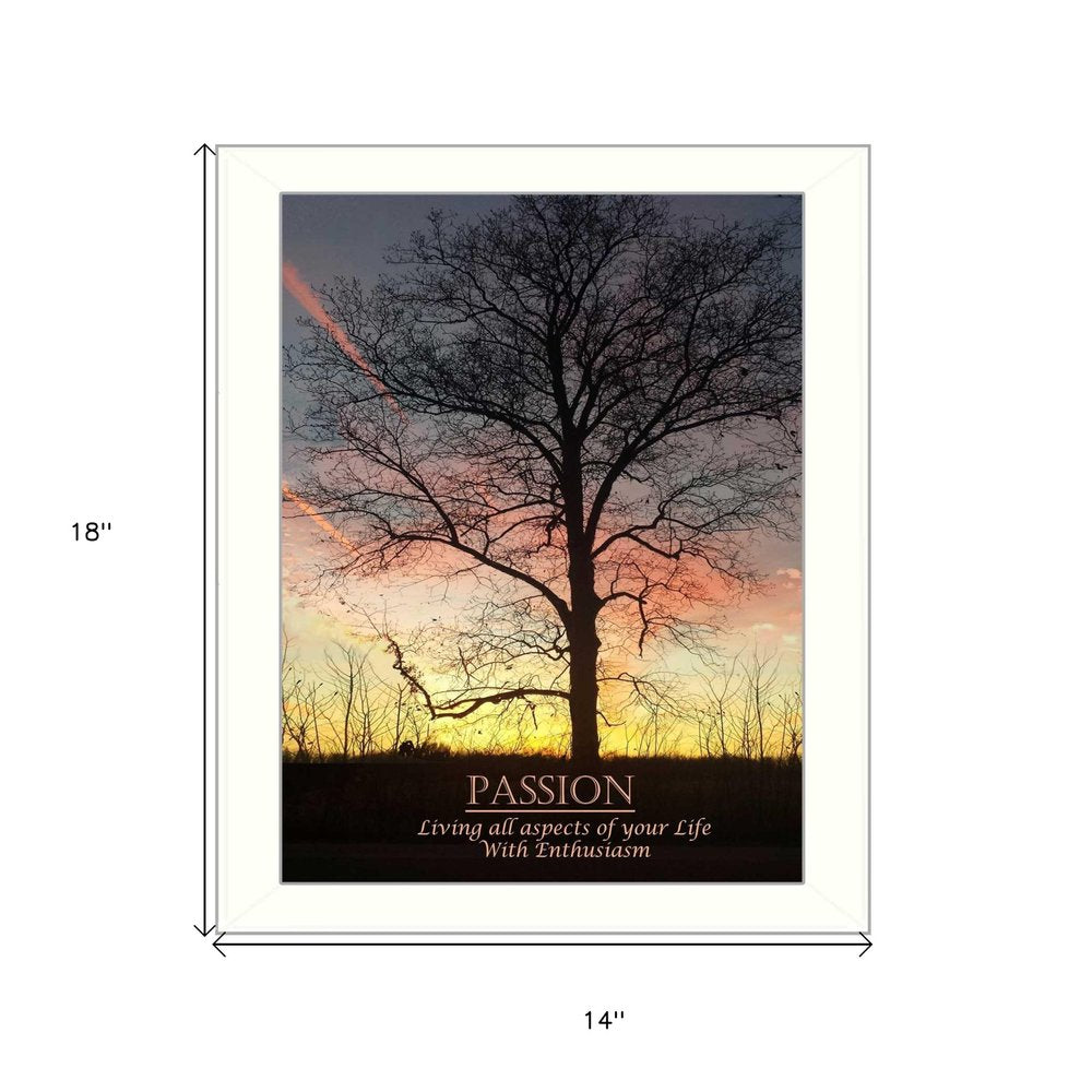 Passion 4 White Framed Print Wall Art HomeRoots