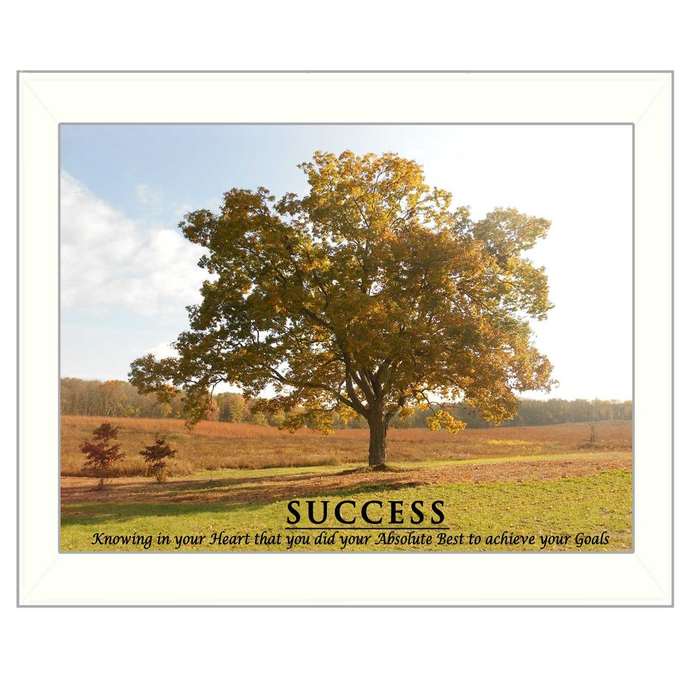 Success 4 White Framed Print Wall Art HomeRoots