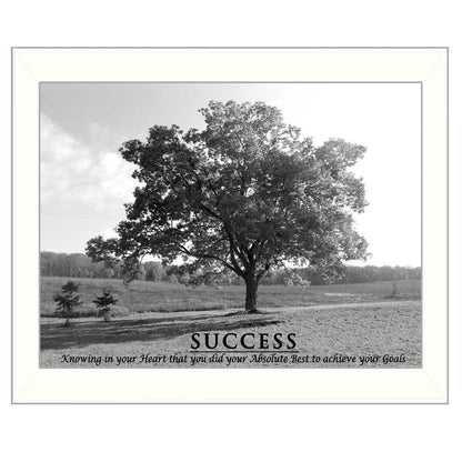 Success 6 White Framed Print Wall Art HomeRoots