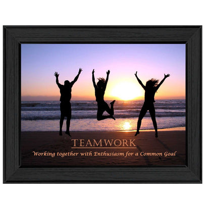 Teamwork 3 Black Framed Print Wall Art HomeRoots