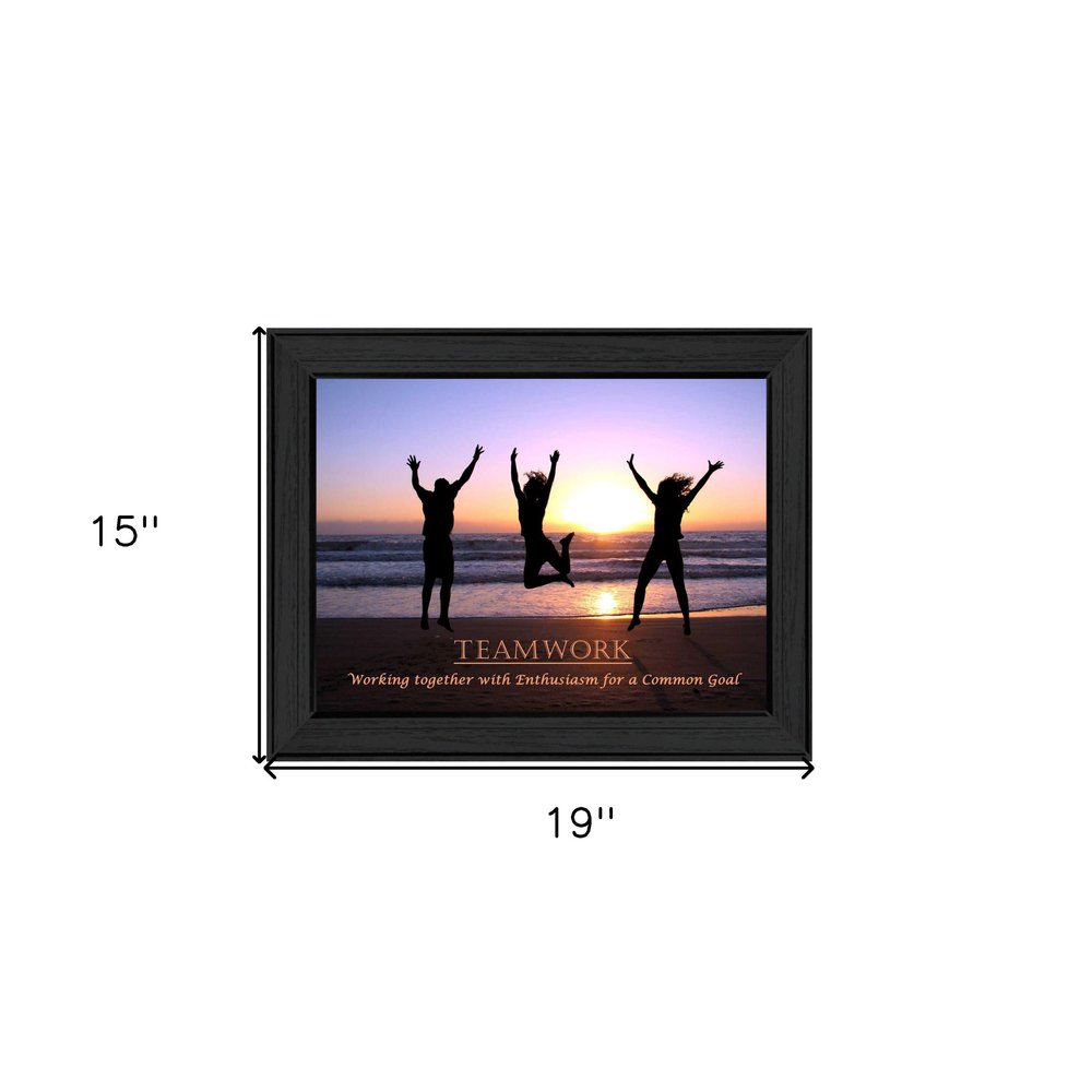 Teamwork 3 Black Framed Print Wall Art HomeRoots