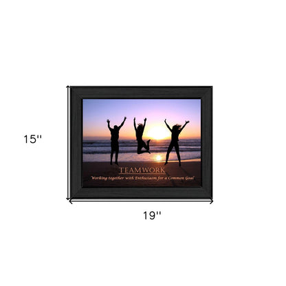 Teamwork 3 Black Framed Print Wall Art HomeRoots