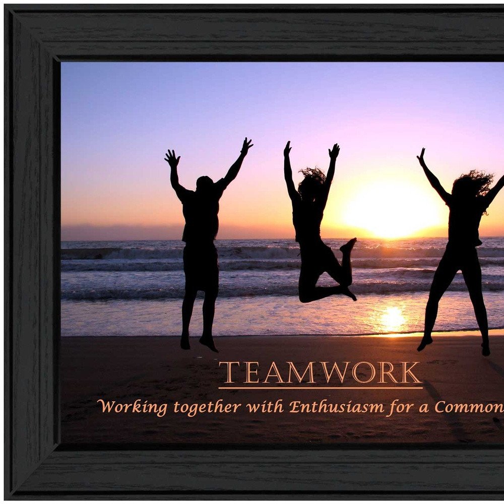 Teamwork 3 Black Framed Print Wall Art HomeRoots