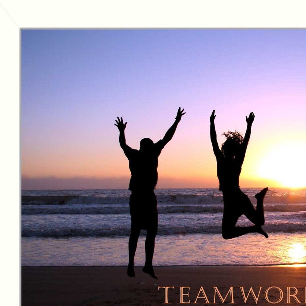 Teamwork 4 White Framed Print Wall Art HomeRoots