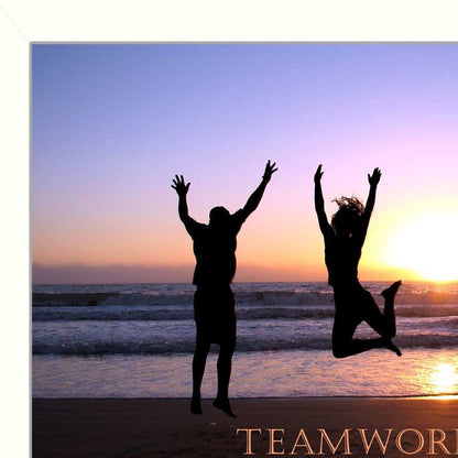 Teamwork 4 White Framed Print Wall Art HomeRoots