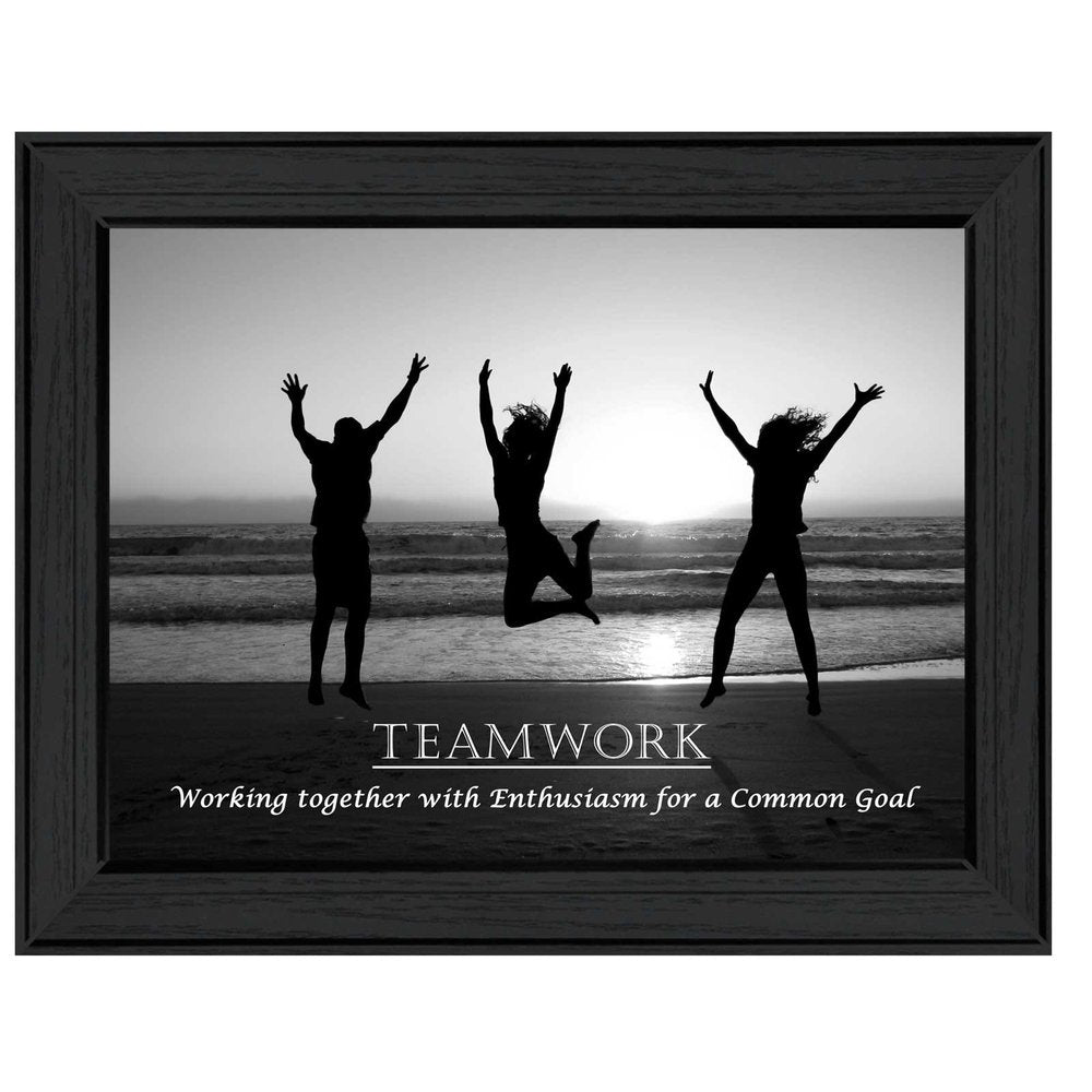 Teamwork 5 Black Framed Print Wall Art HomeRoots