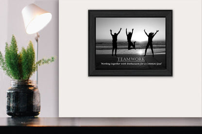 Teamwork 5 Black Framed Print Wall Art HomeRoots