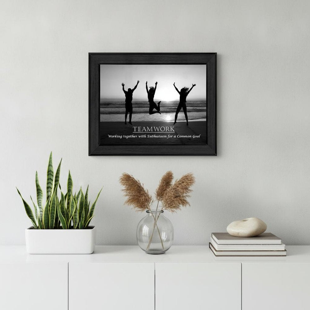 Teamwork 5 Black Framed Print Wall Art HomeRoots
