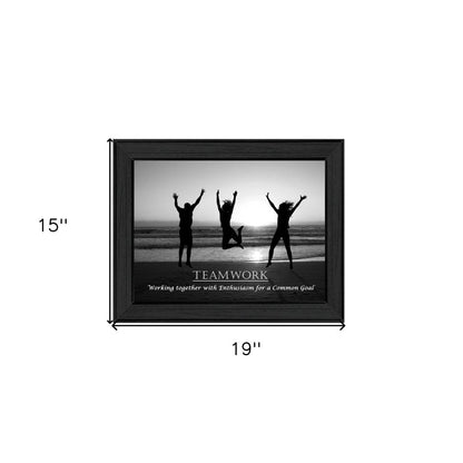 Teamwork 5 Black Framed Print Wall Art HomeRoots
