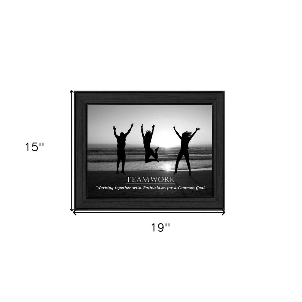 Teamwork 5 Black Framed Print Wall Art HomeRoots