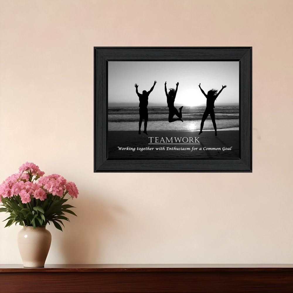 Teamwork 5 Black Framed Print Wall Art HomeRoots