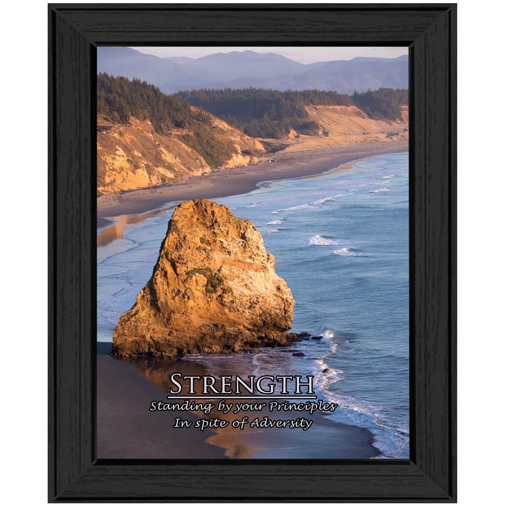 Strength 4 Black Framed Print Wall Art HomeRoots