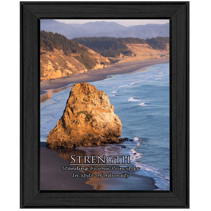 Strength 4 Black Framed Print Wall Art HomeRoots