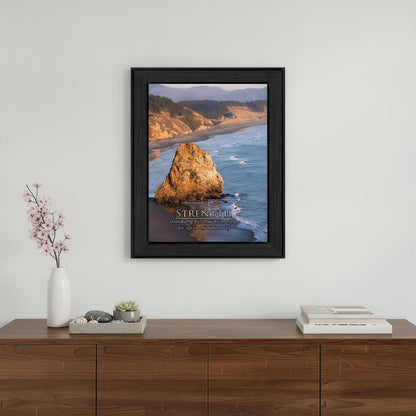 Strength 4 Black Framed Print Wall Art HomeRoots
