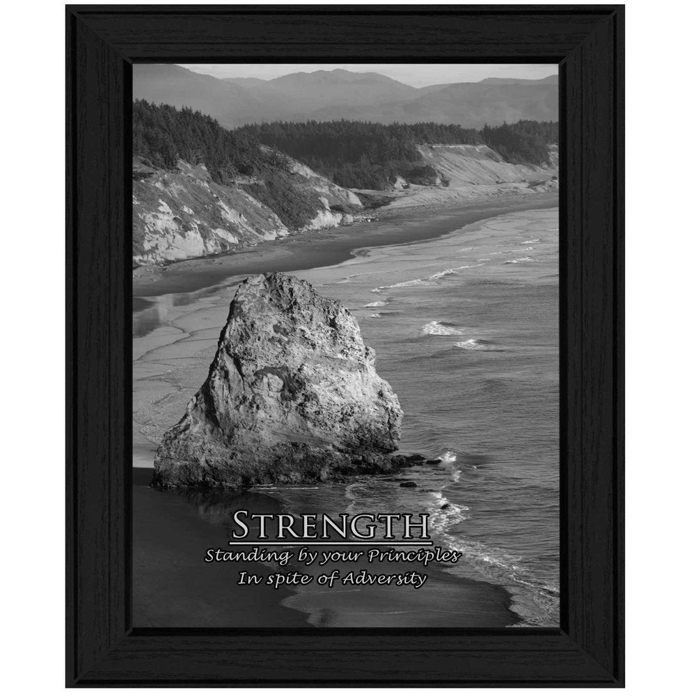 Strength 6 Black Framed Print Wall Art HomeRoots