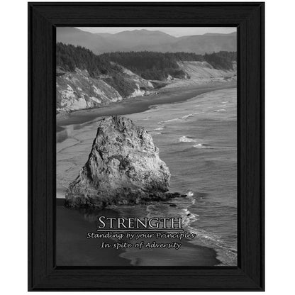Strength 6 Black Framed Print Wall Art HomeRoots