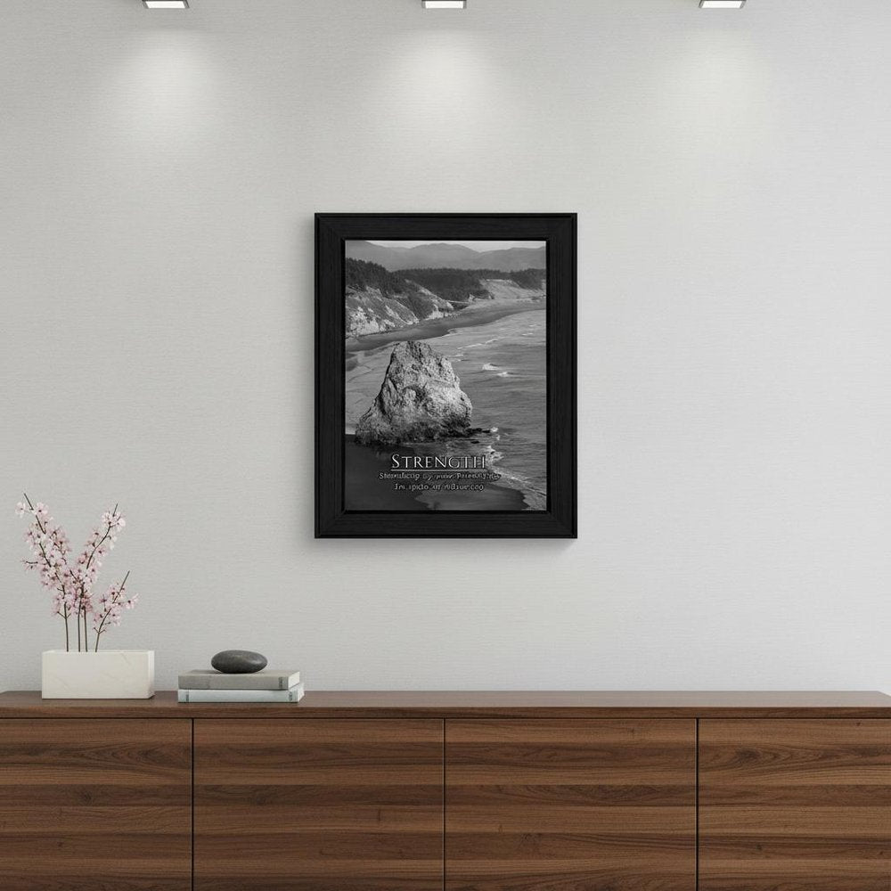 Strength 6 Black Framed Print Wall Art HomeRoots