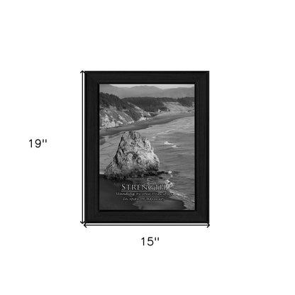 Strength 6 Black Framed Print Wall Art HomeRoots