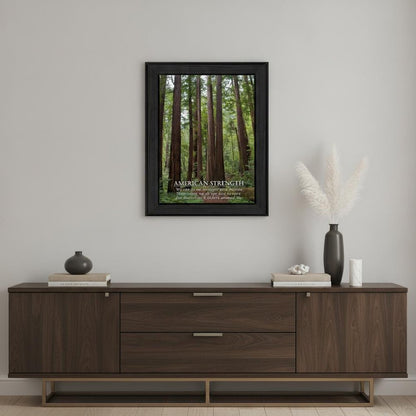 American Strength 3 Black Framed Print Wall Art HomeRoots