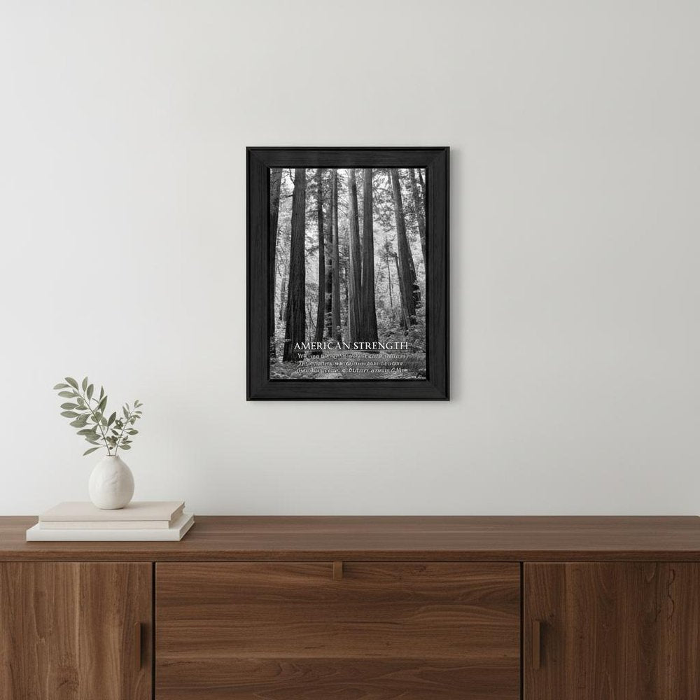 American Strength 5 Black Framed Print Wall Art HomeRoots