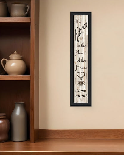 Kitchen Is The Heart of The Home 8 Black Framed Print Kitchen Wall Art HomeRoots