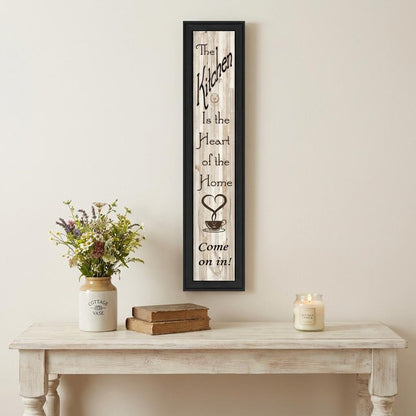 Kitchen Is The Heart of The Home 8 Black Framed Print Kitchen Wall Art HomeRoots