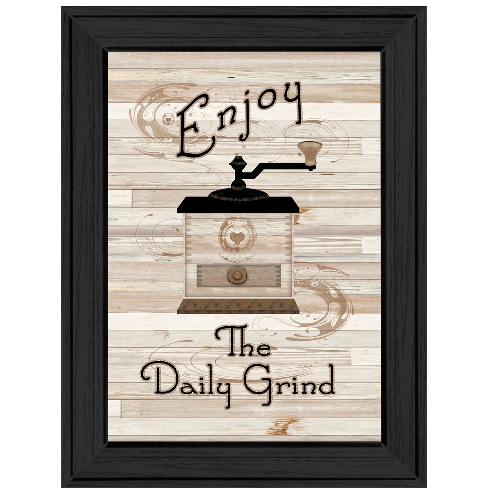 The Daily Grind 2 Black Framed Print Kitchen Wall Art HomeRoots