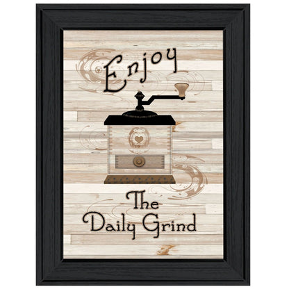 The Daily Grind 2 Black Framed Print Kitchen Wall Art HomeRoots
