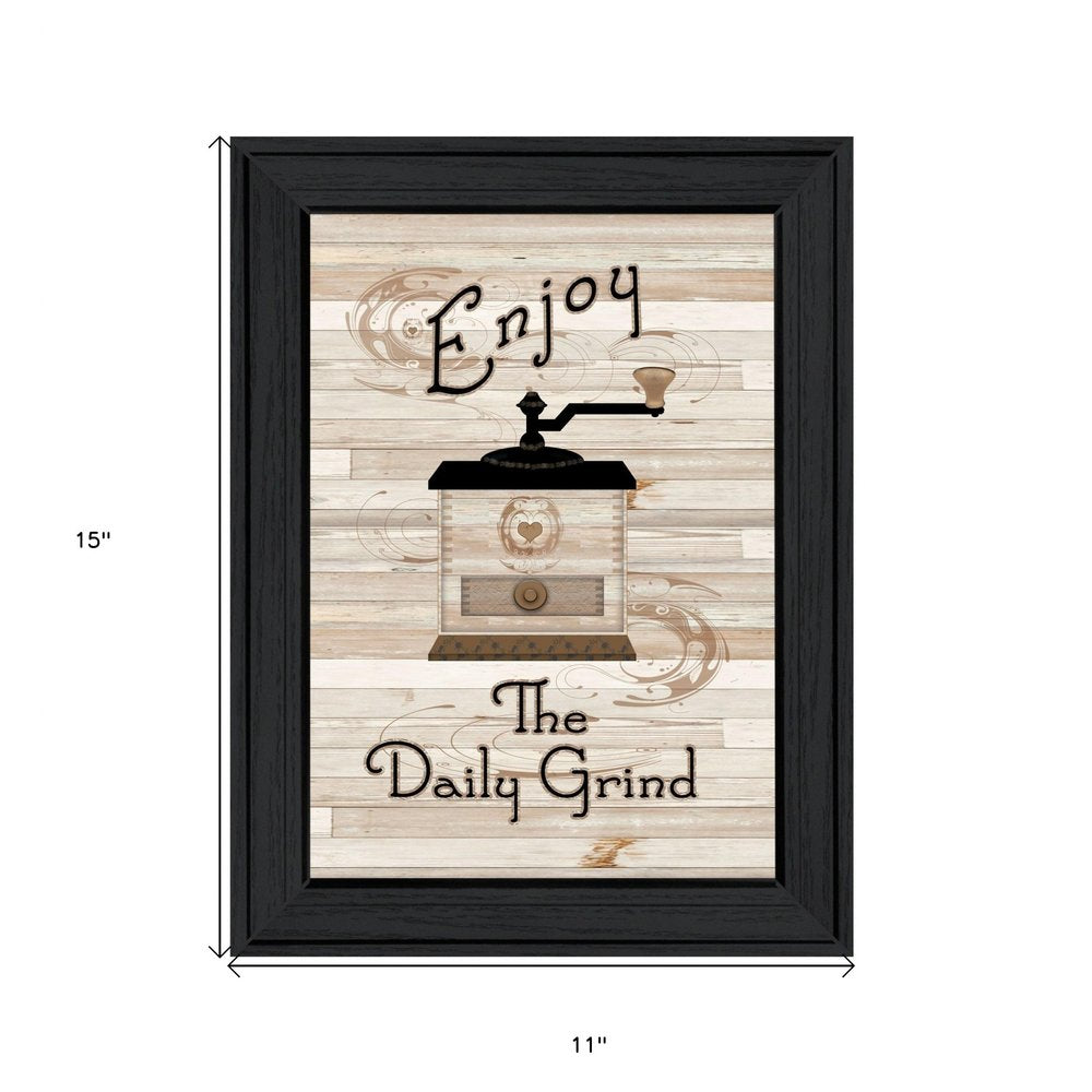 The Daily Grind 2 Black Framed Print Kitchen Wall Art HomeRoots