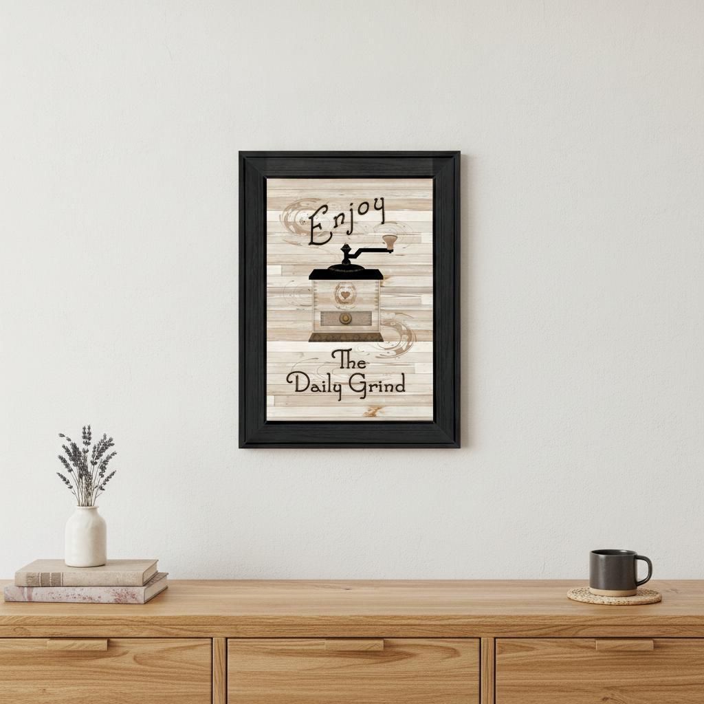 The Daily Grind 2 Black Framed Print Kitchen Wall Art HomeRoots