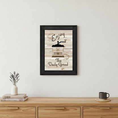 The Daily Grind 2 Black Framed Print Kitchen Wall Art HomeRoots