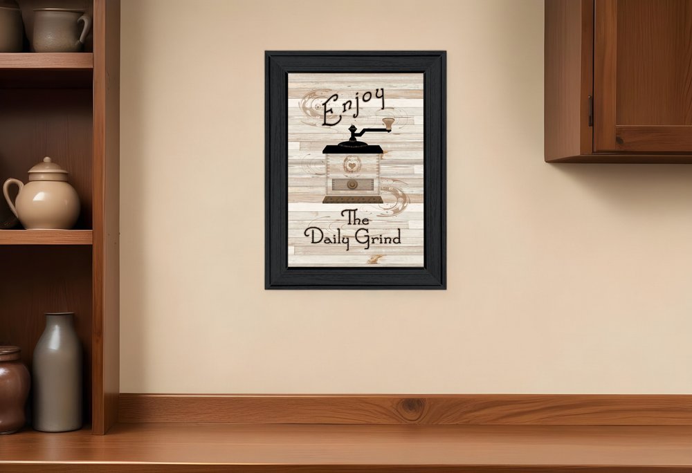 The Daily Grind 2 Black Framed Print Kitchen Wall Art HomeRoots