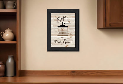 The Daily Grind 2 Black Framed Print Kitchen Wall Art HomeRoots