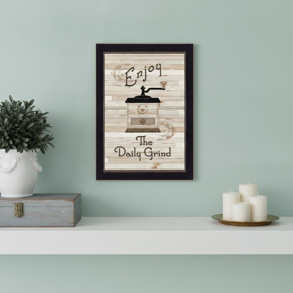 The Daily Grind 3 Black Framed Print Kitchen Wall Art HomeRoots