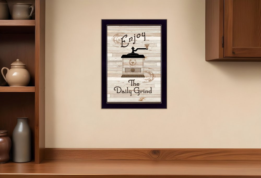 The Daily Grind 3 Black Framed Print Kitchen Wall Art HomeRoots