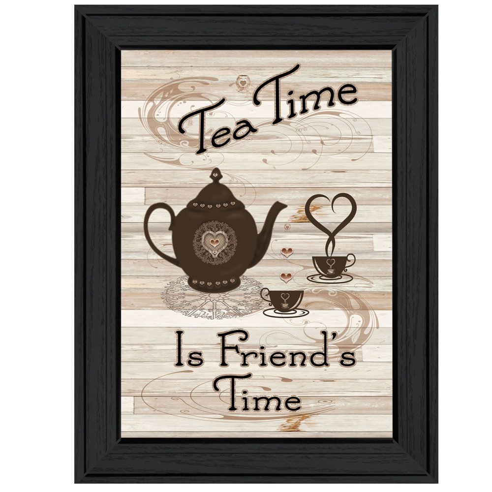 Tea Time 2 Black Framed Print Kitchen Wall Art HomeRoots